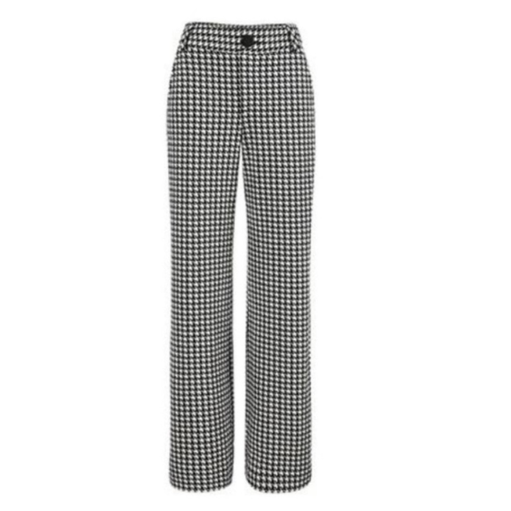 EUC CAbi Houndstooth Trousers, sz 10